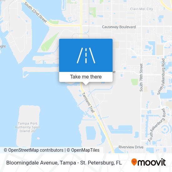 Mapa de Bloomingdale Avenue