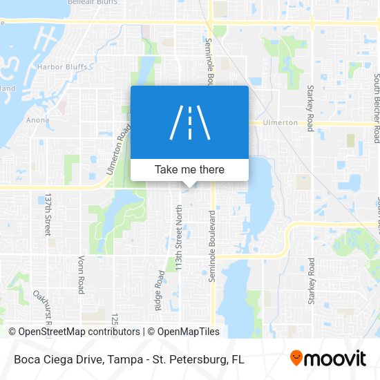 Boca Ciega Drive map