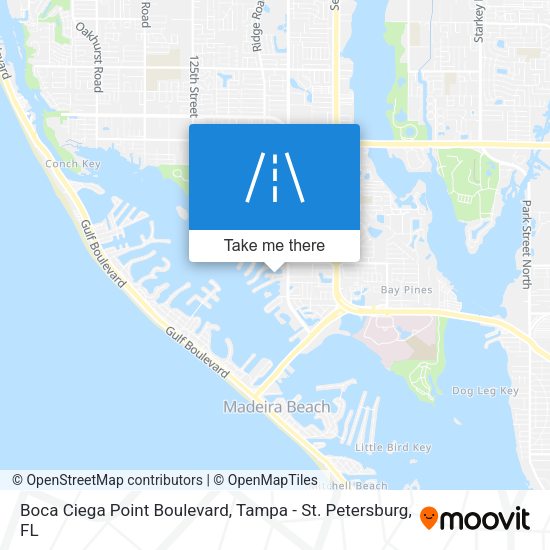 Mapa de Boca Ciega Point Boulevard