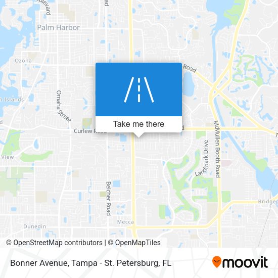 Bonner Avenue map