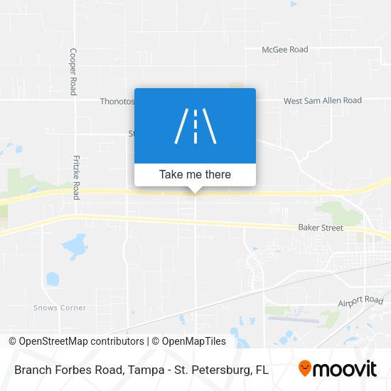 Mapa de Branch Forbes Road