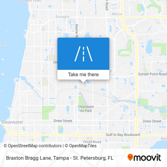 Braxton Bragg Lane map