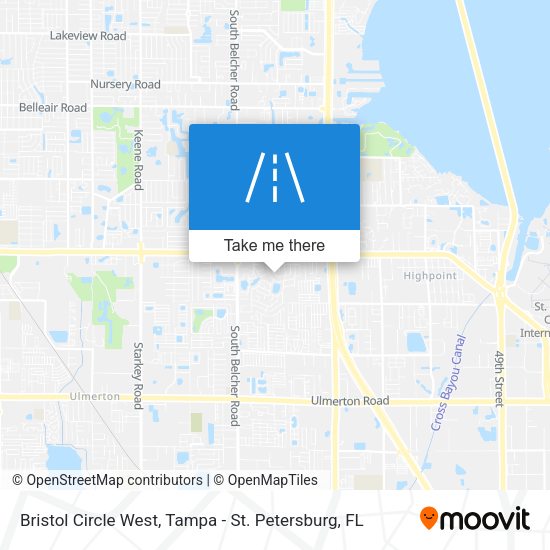 Mapa de Bristol Circle West