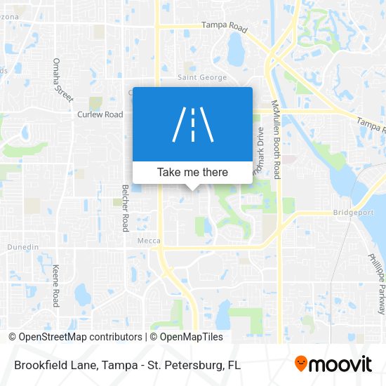 Brookfield Lane map