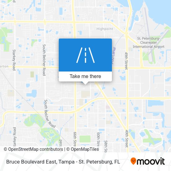 Bruce Boulevard East map