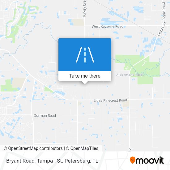 Bryant Road map