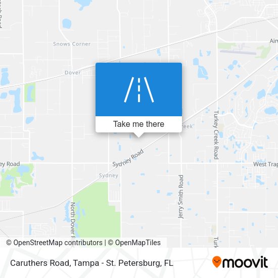 Caruthers Road map