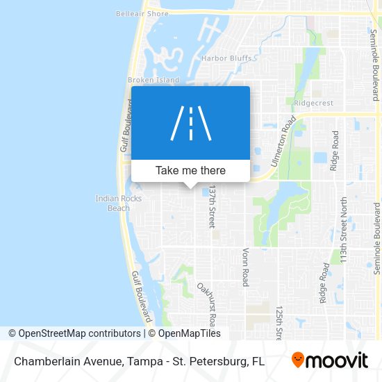 Chamberlain Avenue map
