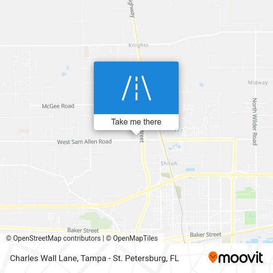 Charles Wall Lane map