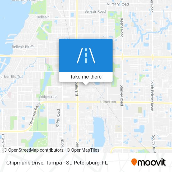 Chipmunk Drive map