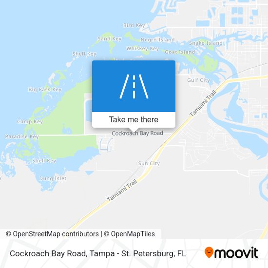 Cockroach Bay Road map