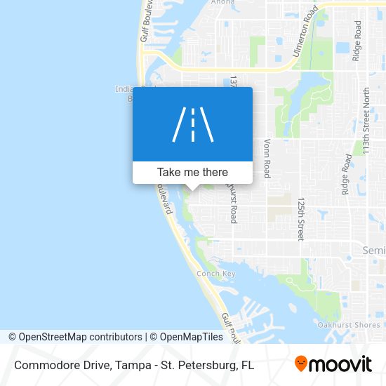 Commodore Drive map
