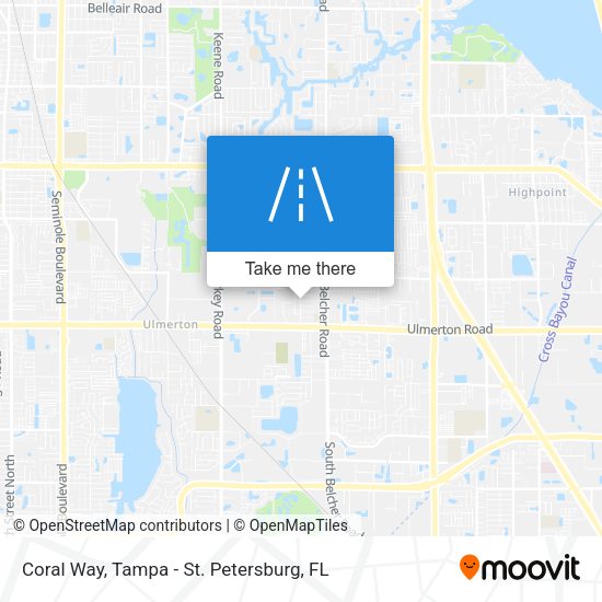 Coral Way map