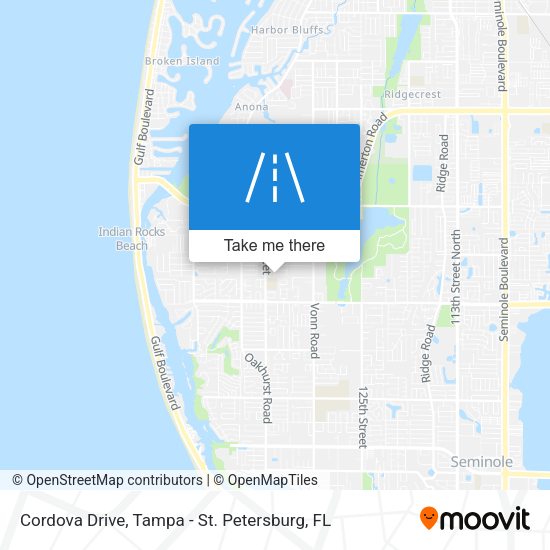 Mapa de Cordova Drive