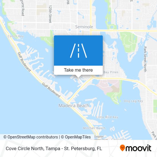 Cove Circle North map