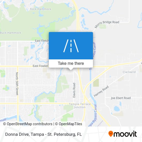 Donna Drive map