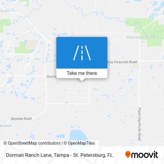 Dorman Ranch Lane map