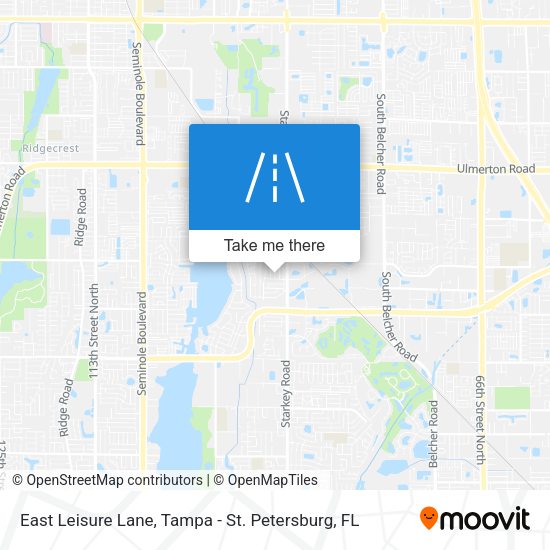 Mapa de East Leisure Lane
