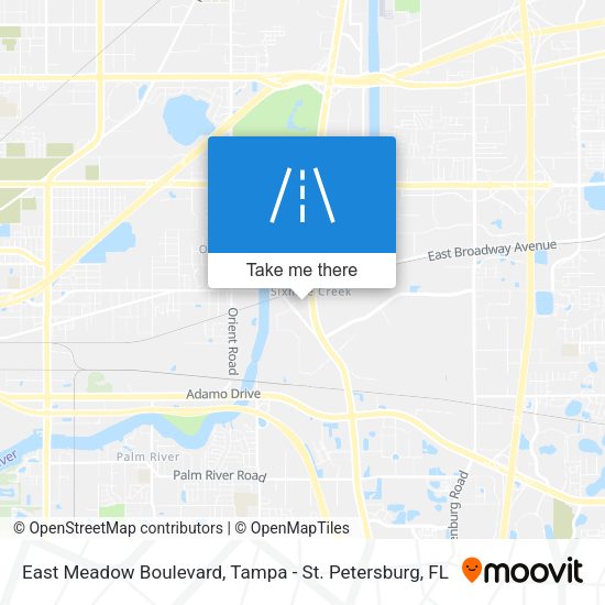Mapa de East Meadow Boulevard