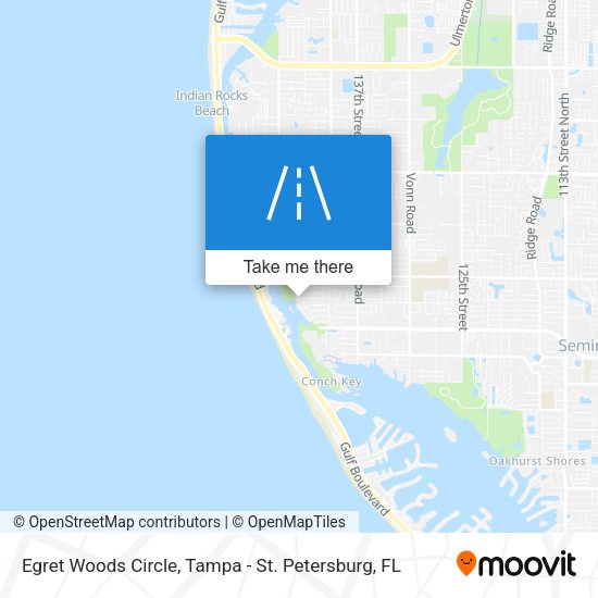 Egret Woods Circle map