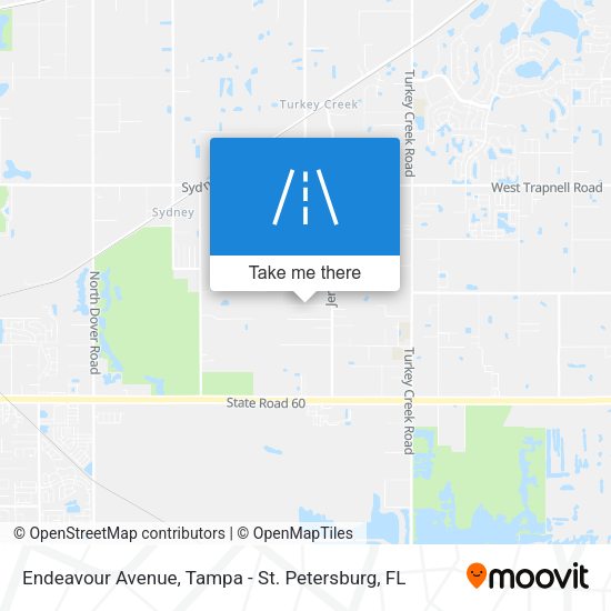Endeavour Avenue map