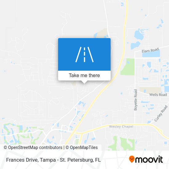 Frances Drive map