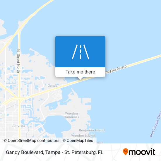 Mapa de Gandy Boulevard