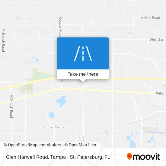 Glen Harwell Road map