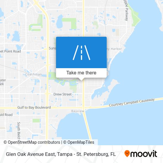 Glen Oak Avenue East map