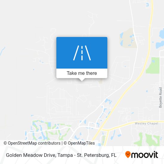 Golden Meadow Drive map