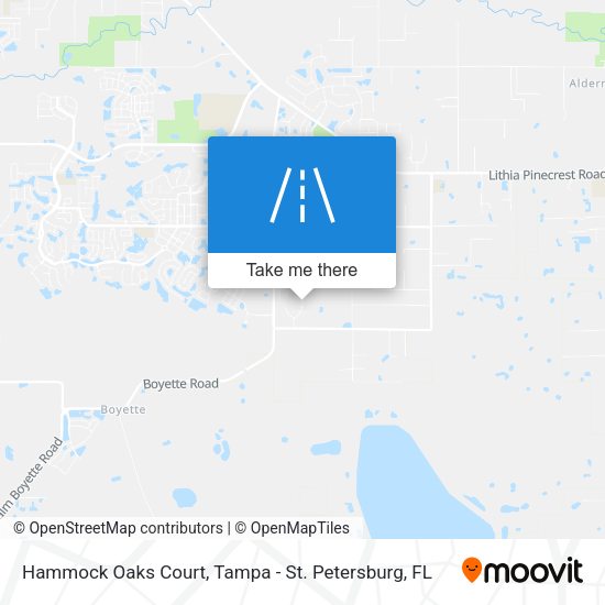 Hammock Oaks Court map