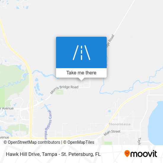 Hawk Hill Drive map