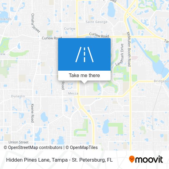 Hidden Pines Lane map