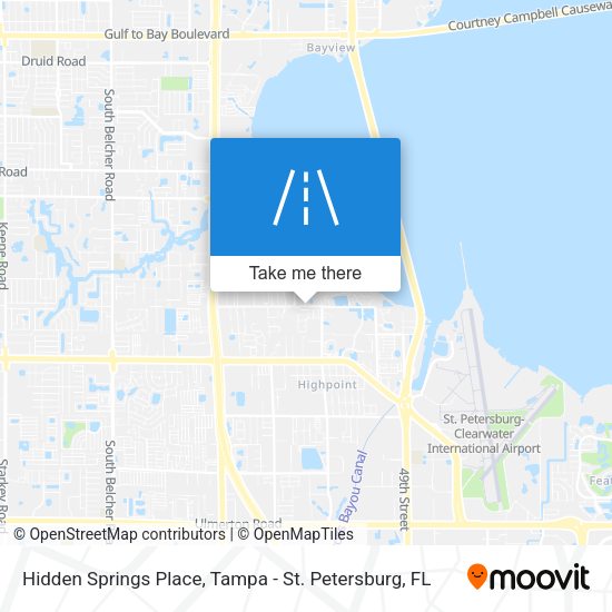 Mapa de Hidden Springs Place
