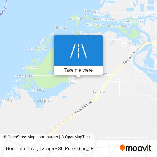 Honolulu Drive map