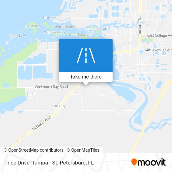 Ince Drive map