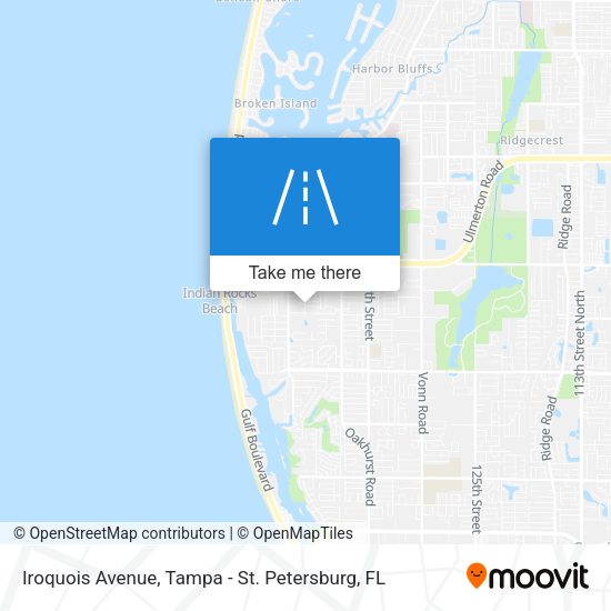 Iroquois Avenue map