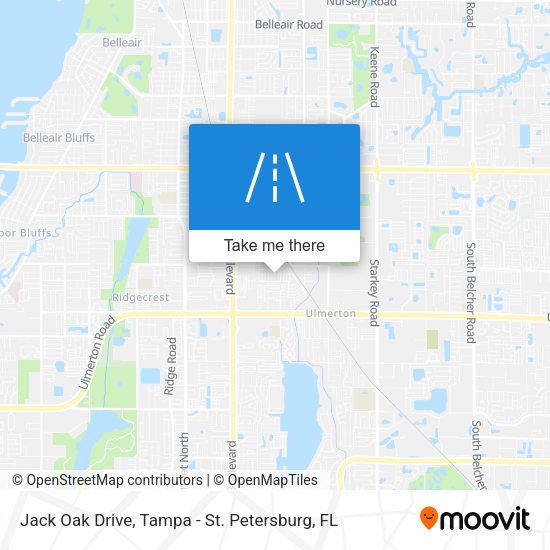 Jack Oak Drive map