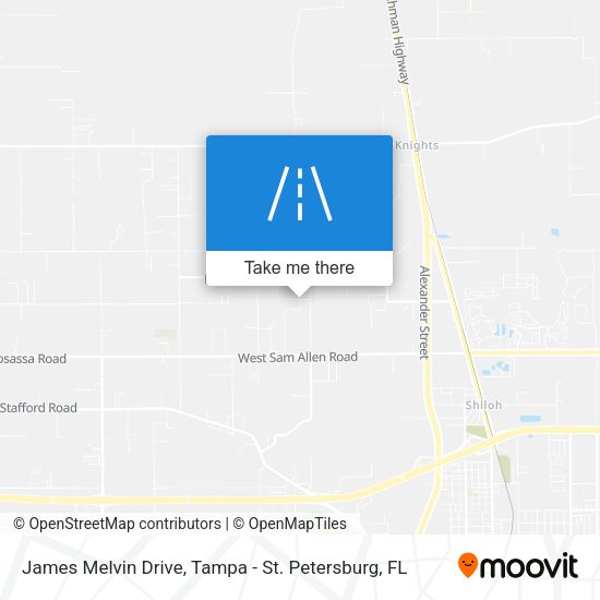 James Melvin Drive map