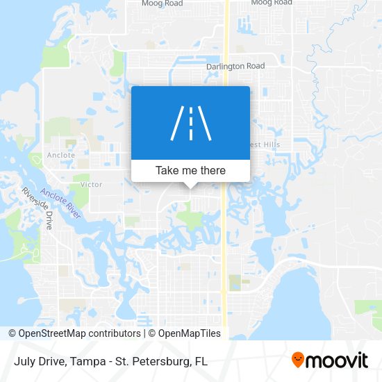July Drive map