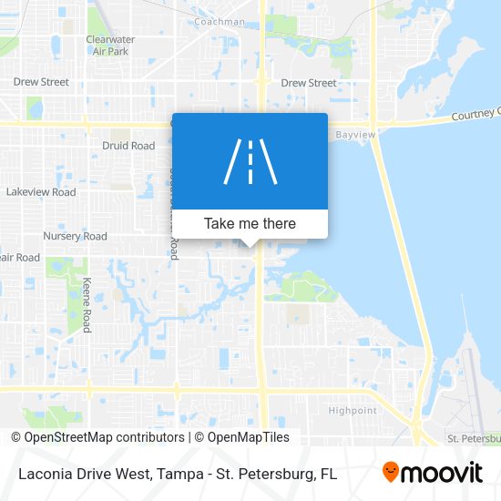 Laconia Drive West map