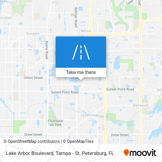 Lake Arbor Boulevard map