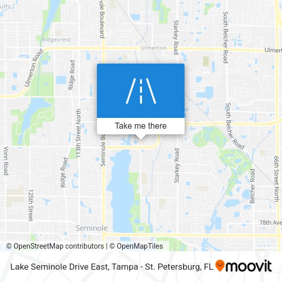 Lake Seminole Drive East map