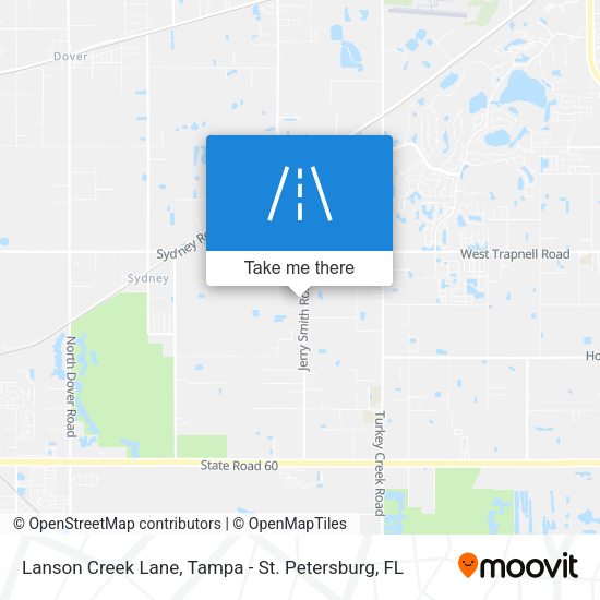 Lanson Creek Lane map