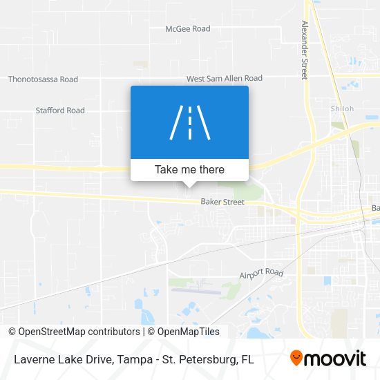 Laverne Lake Drive map