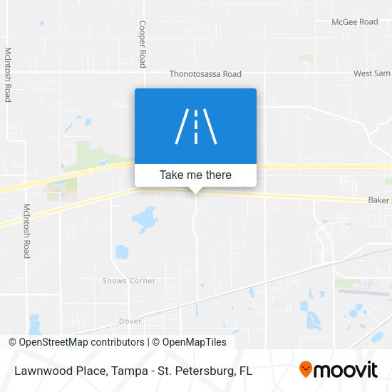 Lawnwood Place map