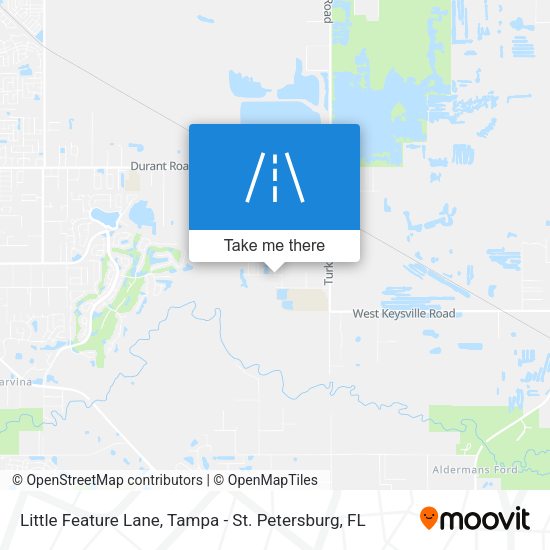 Mapa de Little Feature Lane