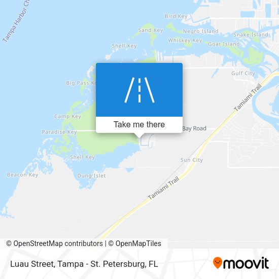Luau Street map