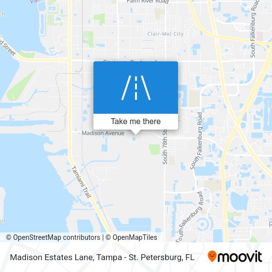 Madison Estates Lane map