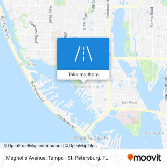 Magnolia Avenue map